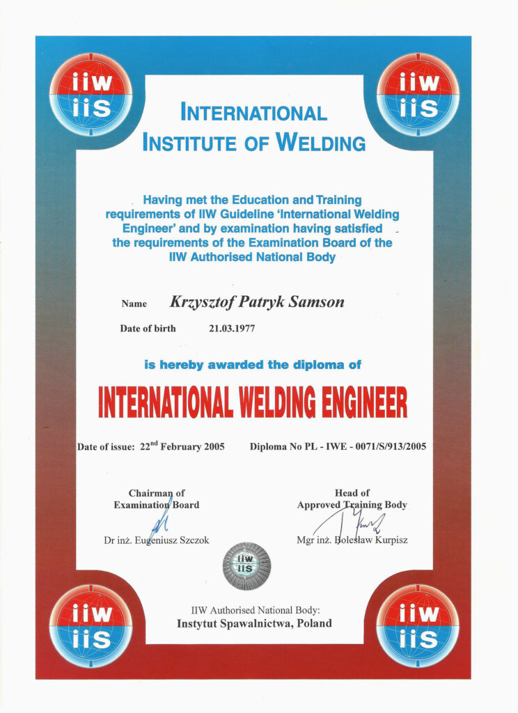International welding engineer